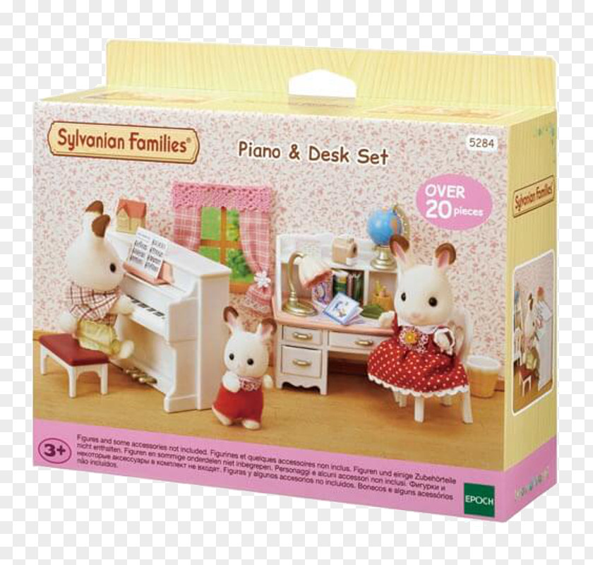 Toy Sylvanian Families Doll Child Desk PNG