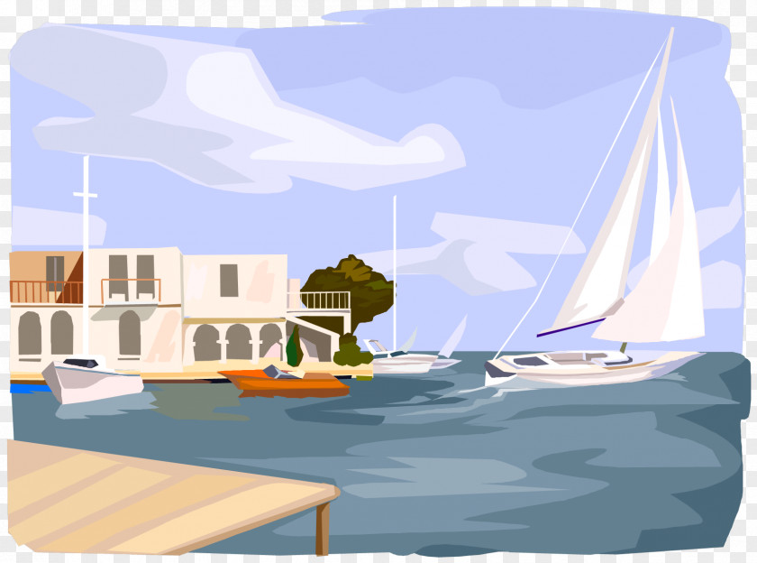Dinghy Recreation Boat Cartoon PNG