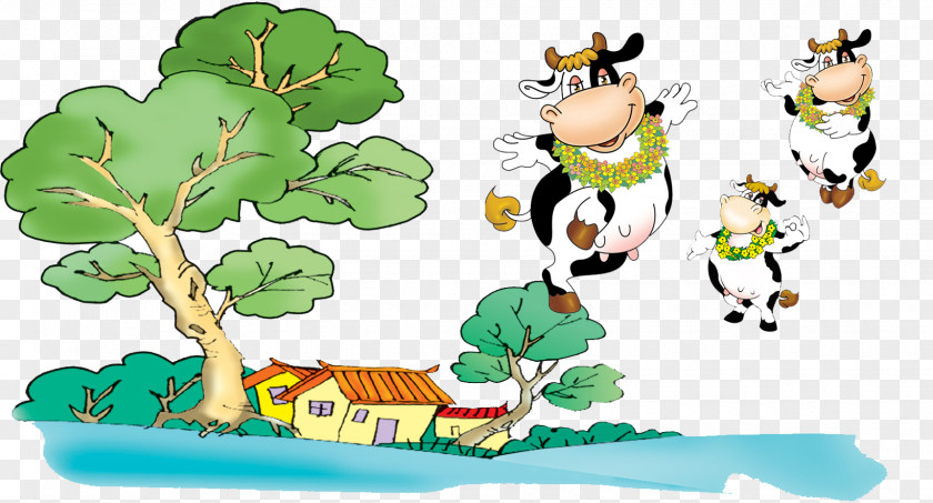 House Free Download Cattle Illustration PNG