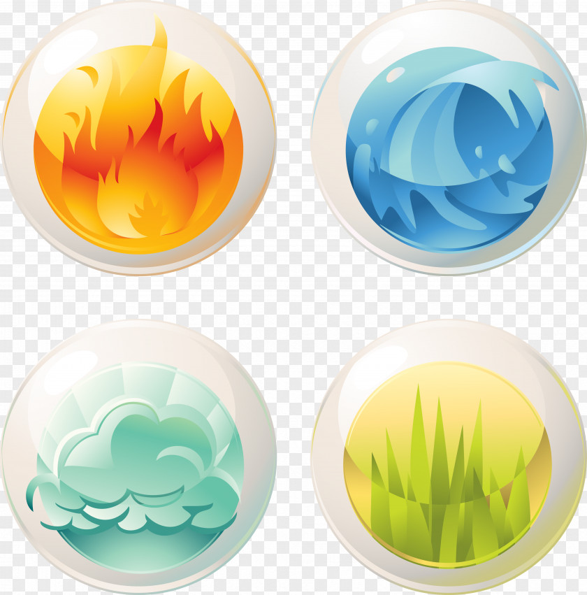 Vector Elements Ball Classical Element Nature Icon PNG