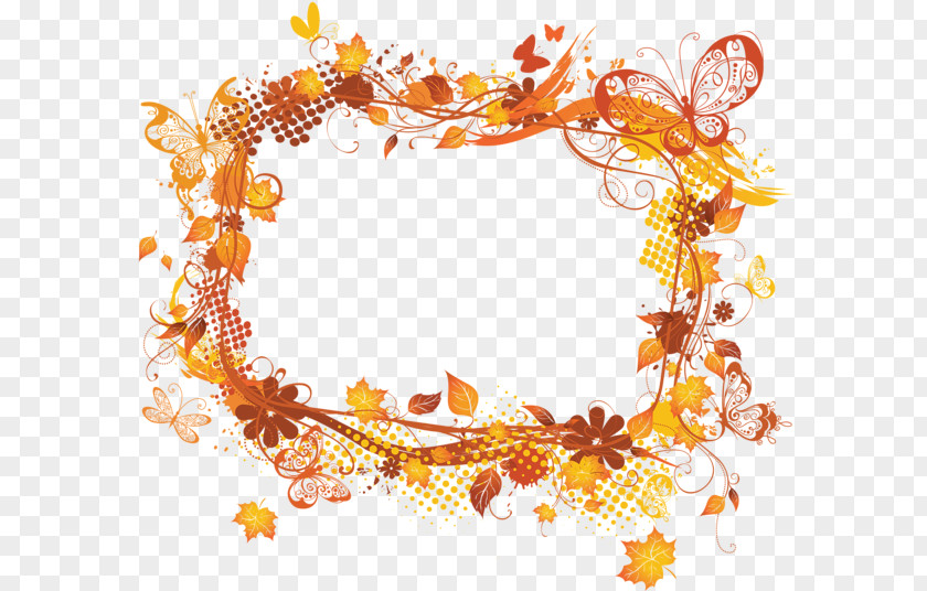 Vector Frame Picture Frames Autumn Desktop Wallpaper Clip Art PNG