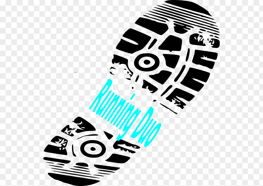 Duo Cliparts Shoe Footprint Sneakers Boot Clip Art PNG