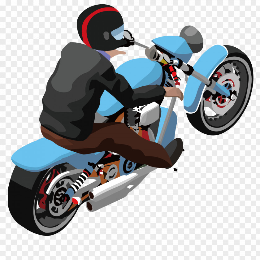 A Man Riding Motorcycle Car Wheel Accessories Electric Vehicle PNG