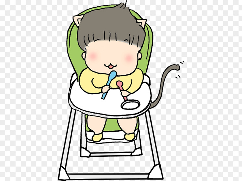 Baby Waiting To Eat Cartoon Eating Clip Art PNG