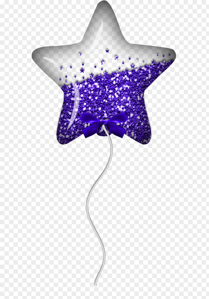 Blue Crystal Star Real Balloon Clip Art PNG