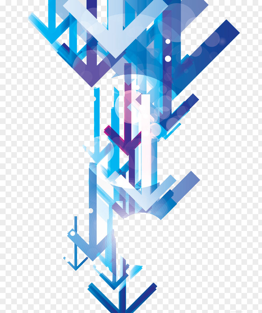 Blue Down Arrow Euclidean Vector PNG