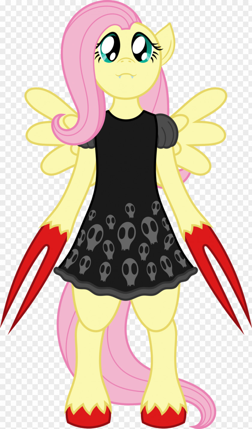 Demon Fluttershy Pony Female Clip Art PNG