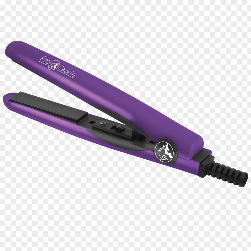 Flat Iron Hair Ceramic Purple Roller PNG