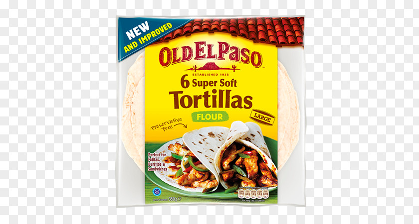 Flour And Eggs Mexican Cuisine Fajita Taco Old El Paso Tortilla PNG