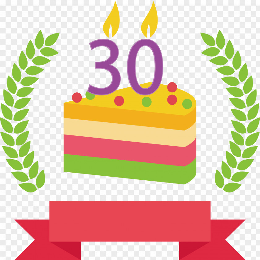30 Birthday Cake Label Huawei Service Smart City ITEC Learning Technologies PNG