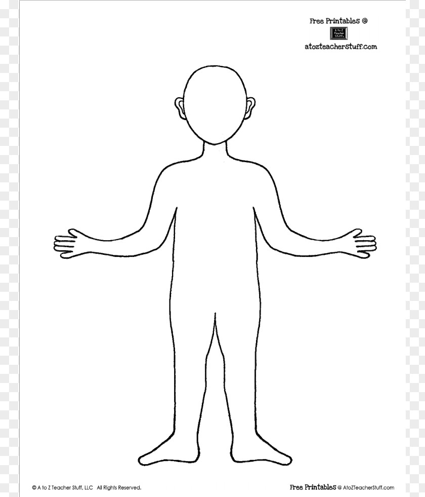Body Outline Cliparts Human Template Drawing Face Clip Art PNG