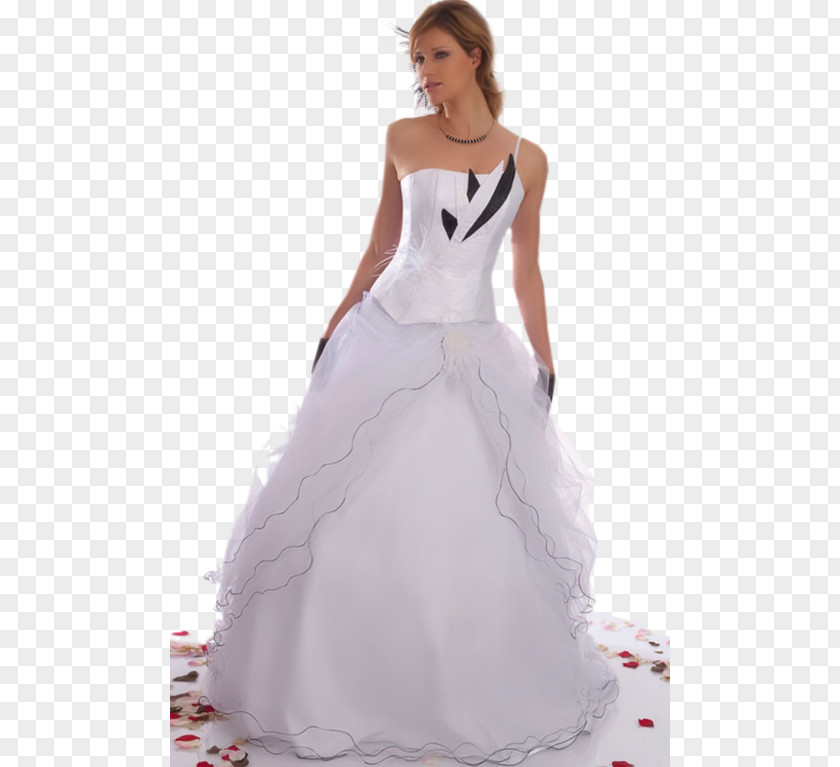 Dress Wedding Evening Gown Marriage Woman PNG