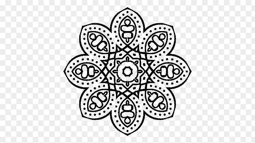 Mandala Drawing Coloring Book PNG