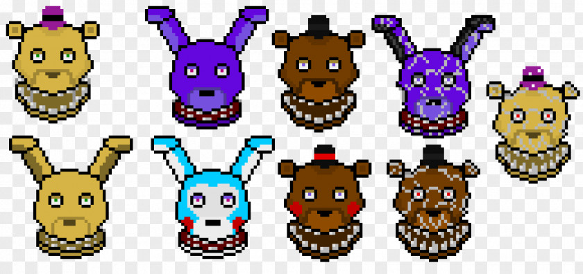 Nightmare Fnaf Pixel Art Image Cartoon PNG