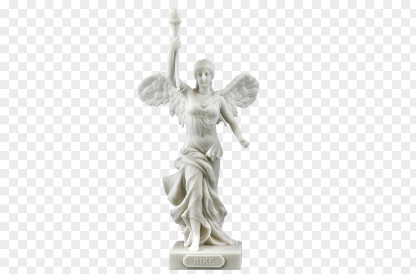 Nike Winged Victory Of Samothrace Statue Paionios Figurine PNG