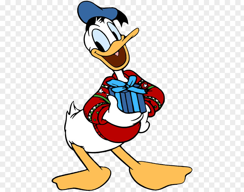 Duck Christmas Cliparts Donald Minnie Mouse Mickey Ebenezer Scrooge Daisy PNG
