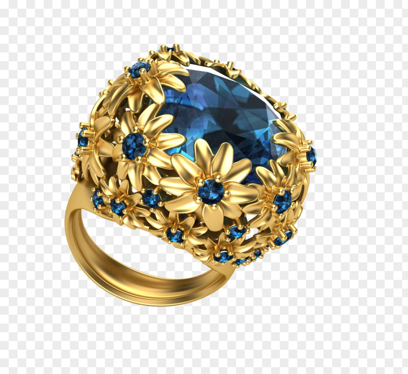 Jewelry Model Sapphire Diamond PNG