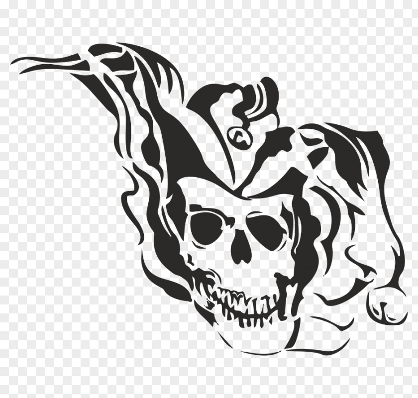 Skull Drawing Tattoo Joker Harley Quinn Batman Killer Croc PNG