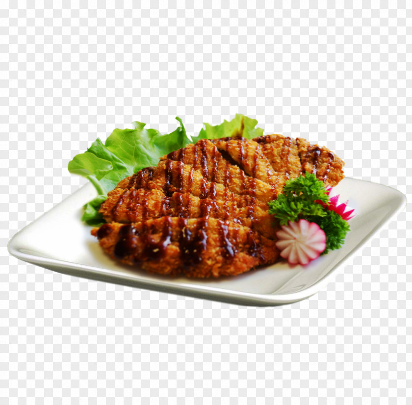 Tonkatsu Dish Cuisine Sauce Outline Of Meals PNG