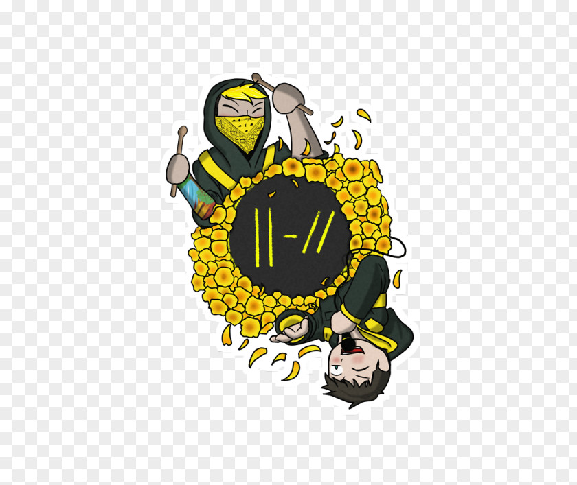 Tyler Joseph Josh Dun Honey Bee Logo Clip Art Illustration PNG