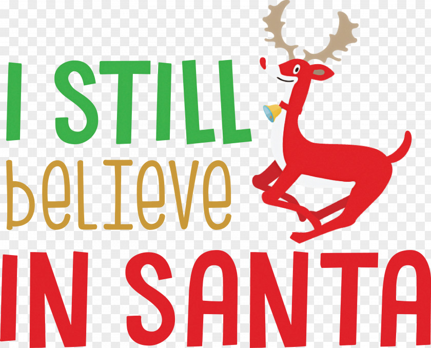 Believe In Santa Christmas PNG