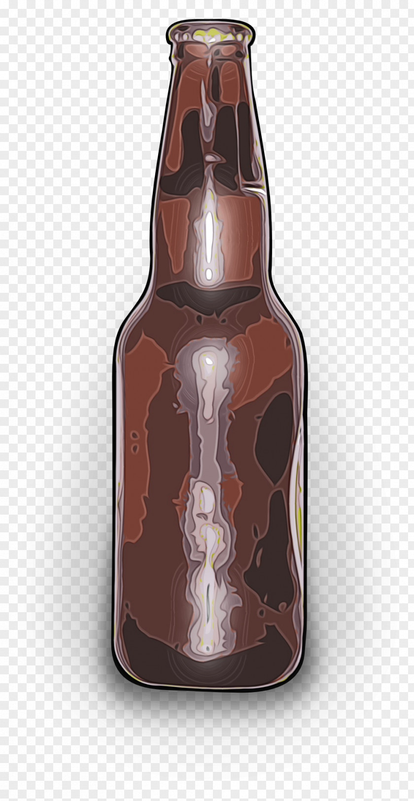 Bottle Beer Glass Brown Drinkware PNG