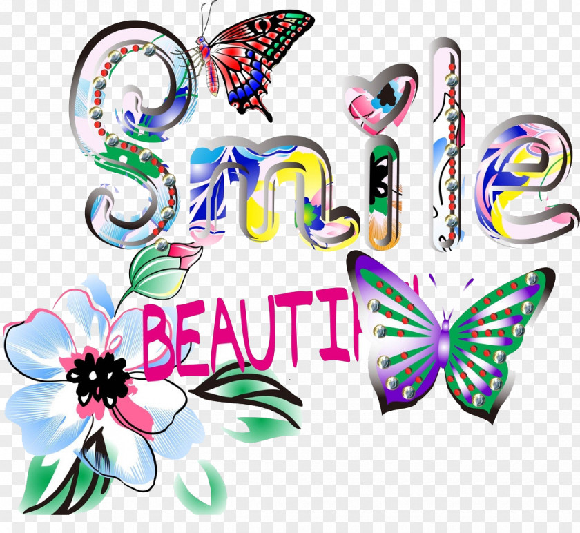 Butterfly Alphabet Letter Computer File PNG