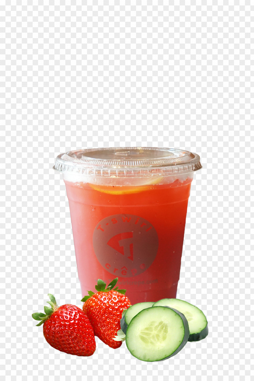 Ice Tea Strawberry Juice Smoothie Iced Non-alcoholic Drink PNG