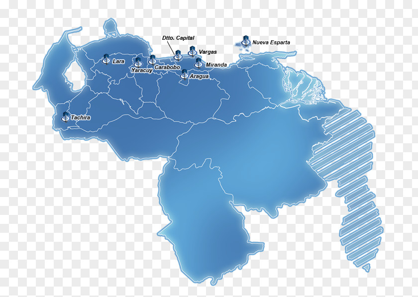 Map Venezuela Stock Photography PNG