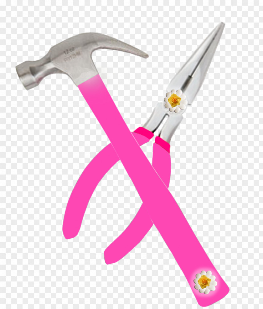 Pliers Nipper Pink M PNG