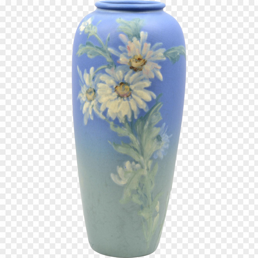 Vase Ceramic Urn Cobalt Blue PNG