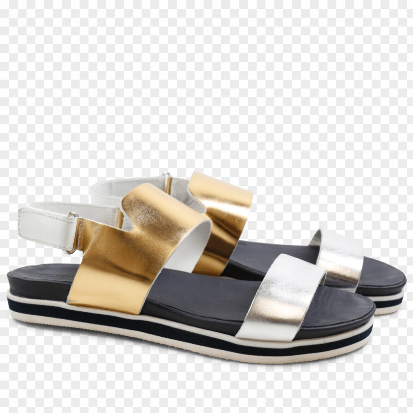 White Powder Slide Sandal Shoe PNG