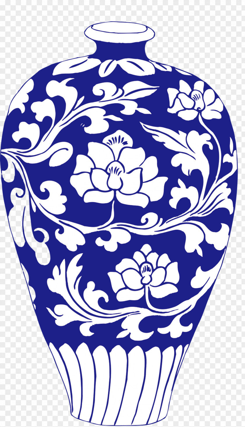 Chrysanthemum Crock Ceramic Motif Vase Clip Art PNG