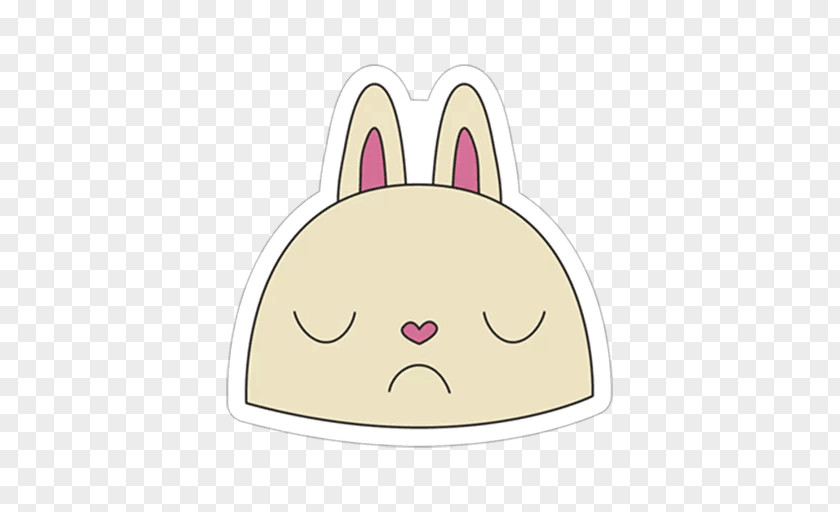 Easter Bunny Sticker Telegram Rabbit PNG