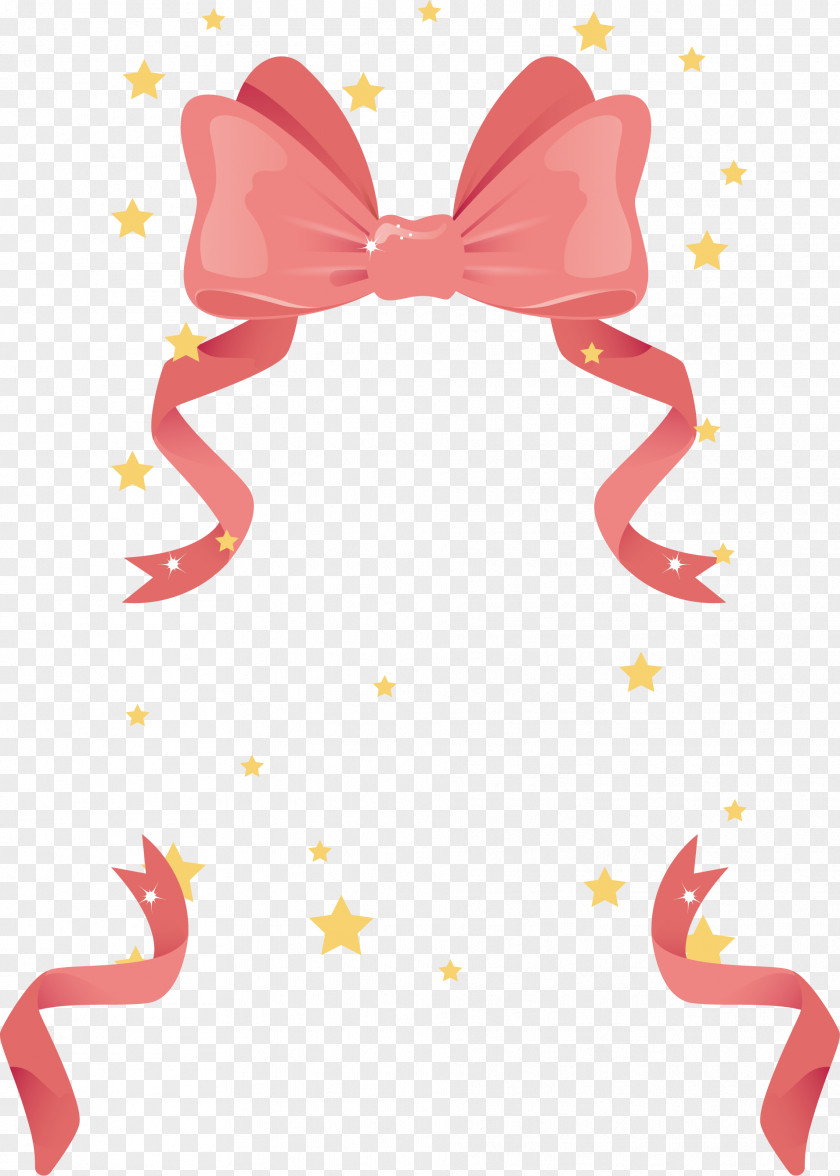 Pink Bowknot Ribbon Shoelace Knot PNG