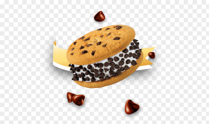Sandwich Cookie Ice Cream Chocolate Chip PNG