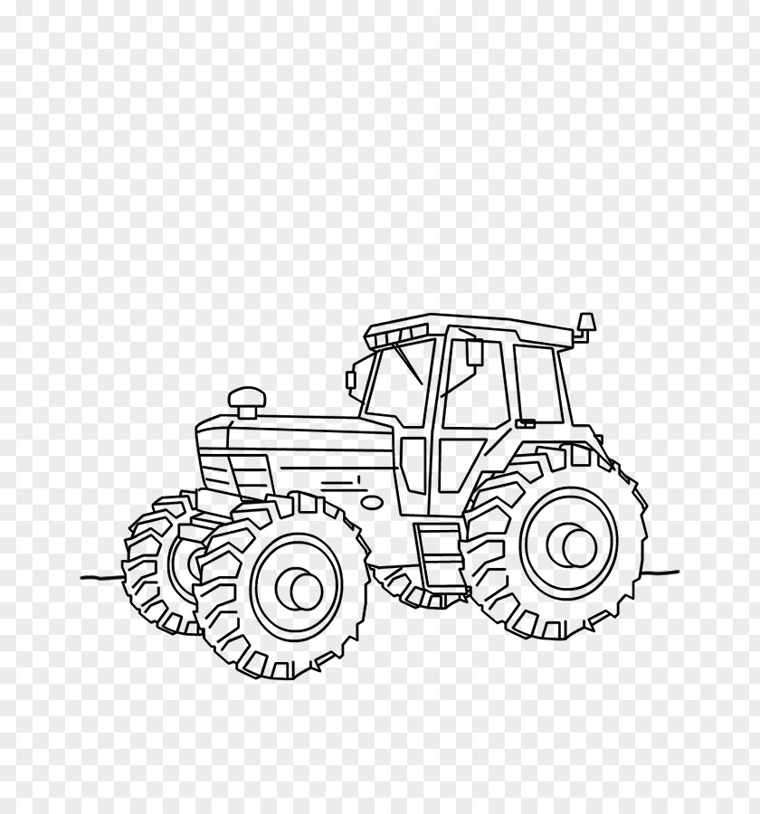 Car Tractor Fordson Kleurplaat Drawing PNG