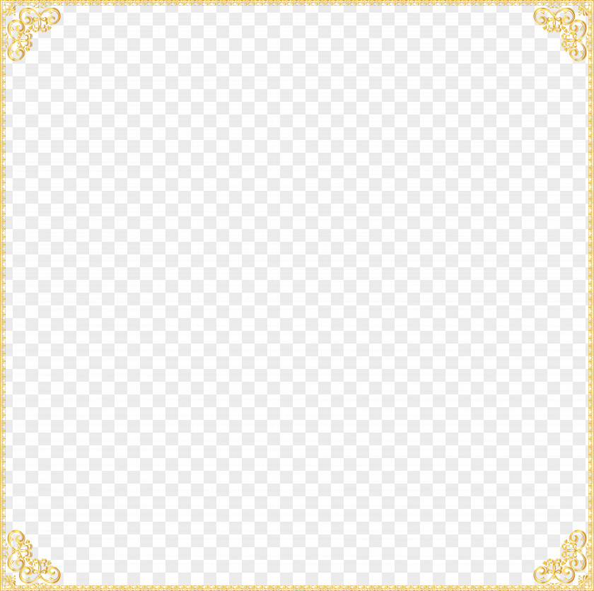 Gold Border Frame Clipart Material Pattern PNG
