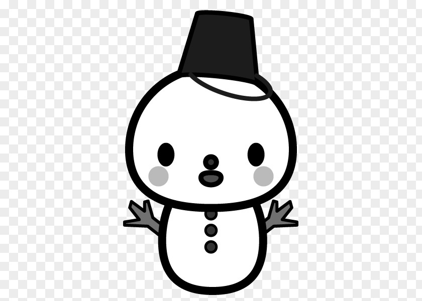 Snowman The Black And White PNG