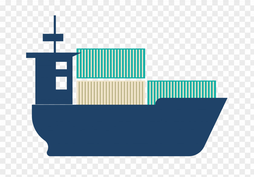 Blue Ship Business Logistics Service PNG