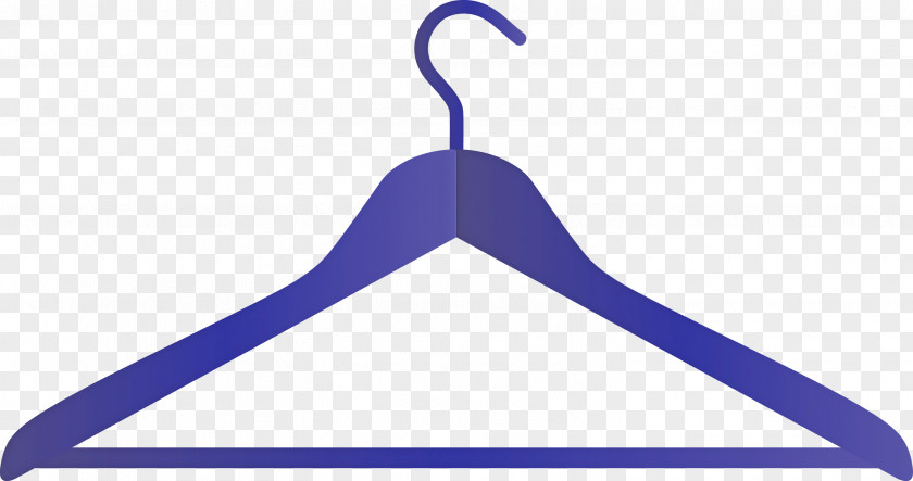Clothes Hanger Cobalt Blue Electric Line Logo PNG