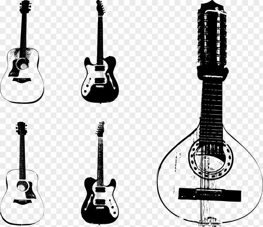 Guitar Vector Hand-painted Musical Instruments Gibson Les Paul Instrument String PNG