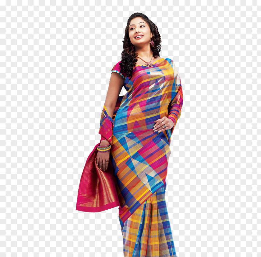 Indian Saree Shoulder Sari Tartan PNG