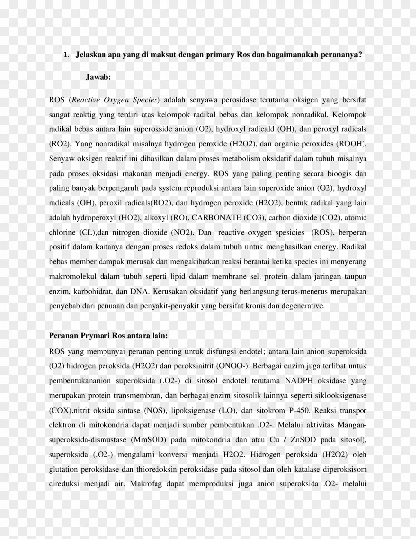 Reactive Oxygen Species Planning Document Book Economy White PNG