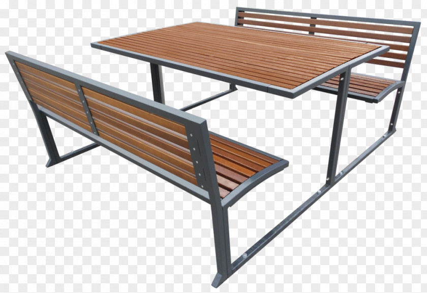 Table Bench Garden Furniture Dining Room PNG