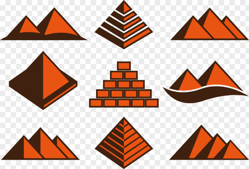 Brick Pyramid Structure Tile PNG