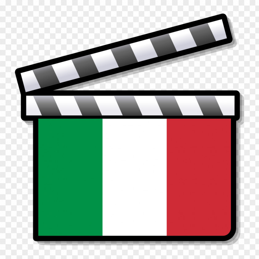 Italy Silent Film Clapperboard Clip Art PNG