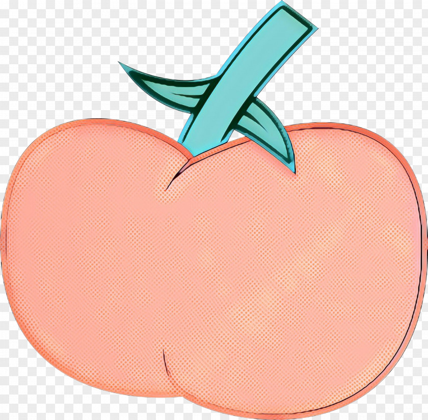 Peach Apple Pop Art Retro Vintage PNG