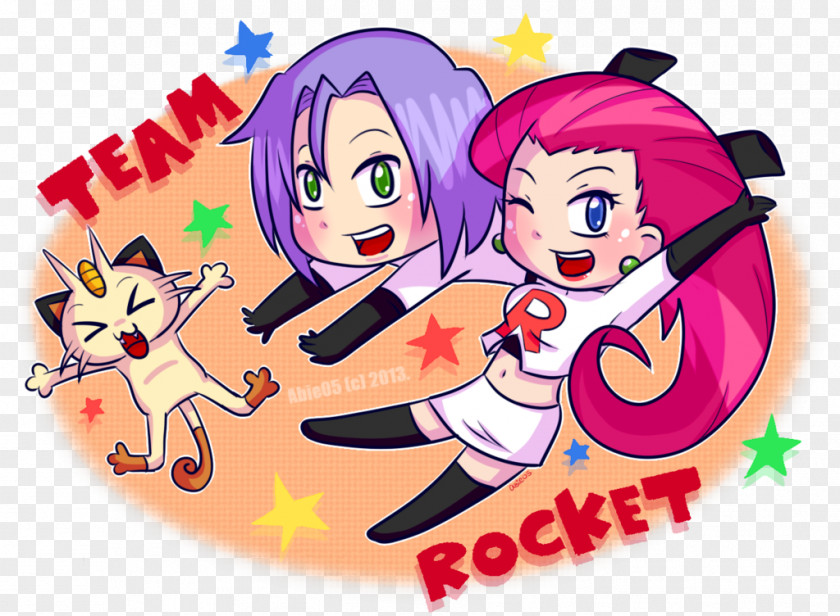 Pikachu Ash Ketchum Team Rocket Jessie Misty Meowth PNG