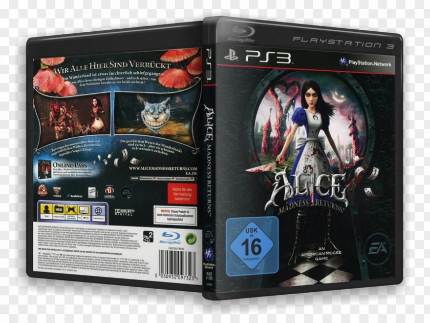 Playstation Alice: Madness Returns PlayStation 3 Electronics PAL Region PNG